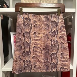 Cachè Snakeskin Mini Skirt